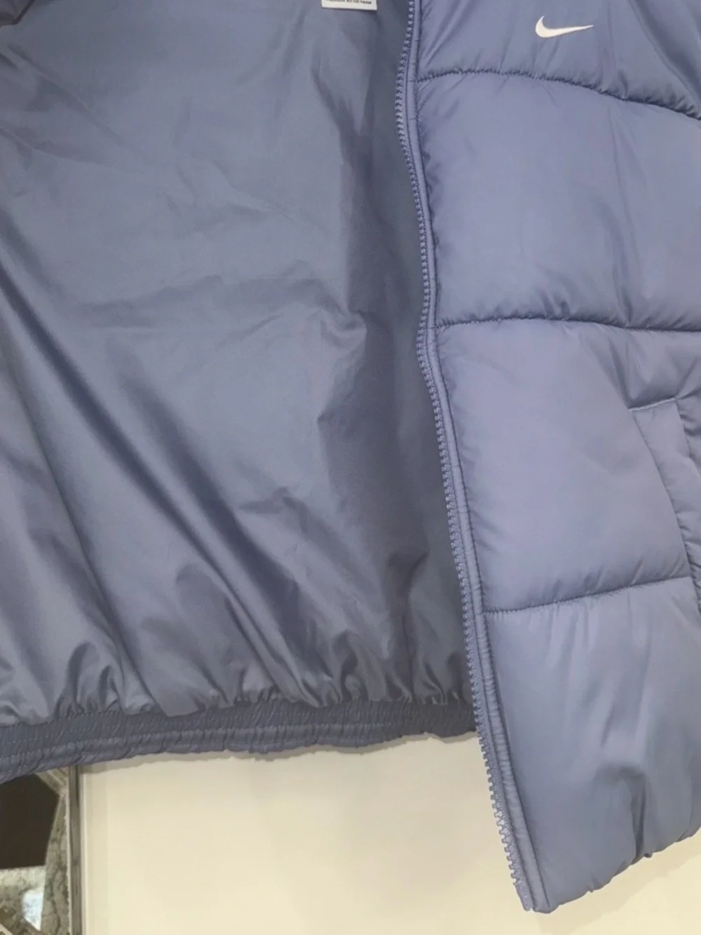 NWT Nike dusty blue like Puffer Vest thermal fit